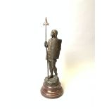 Léon PERZINKA (act.c.1887-c.1903). Viking. Bronze signé. H : 36 cm. Socle marbre [...]