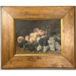 Ecole française du XIXe siècle. Nature morte aux fruits. Huile sur toile. 36 x 46 [...]