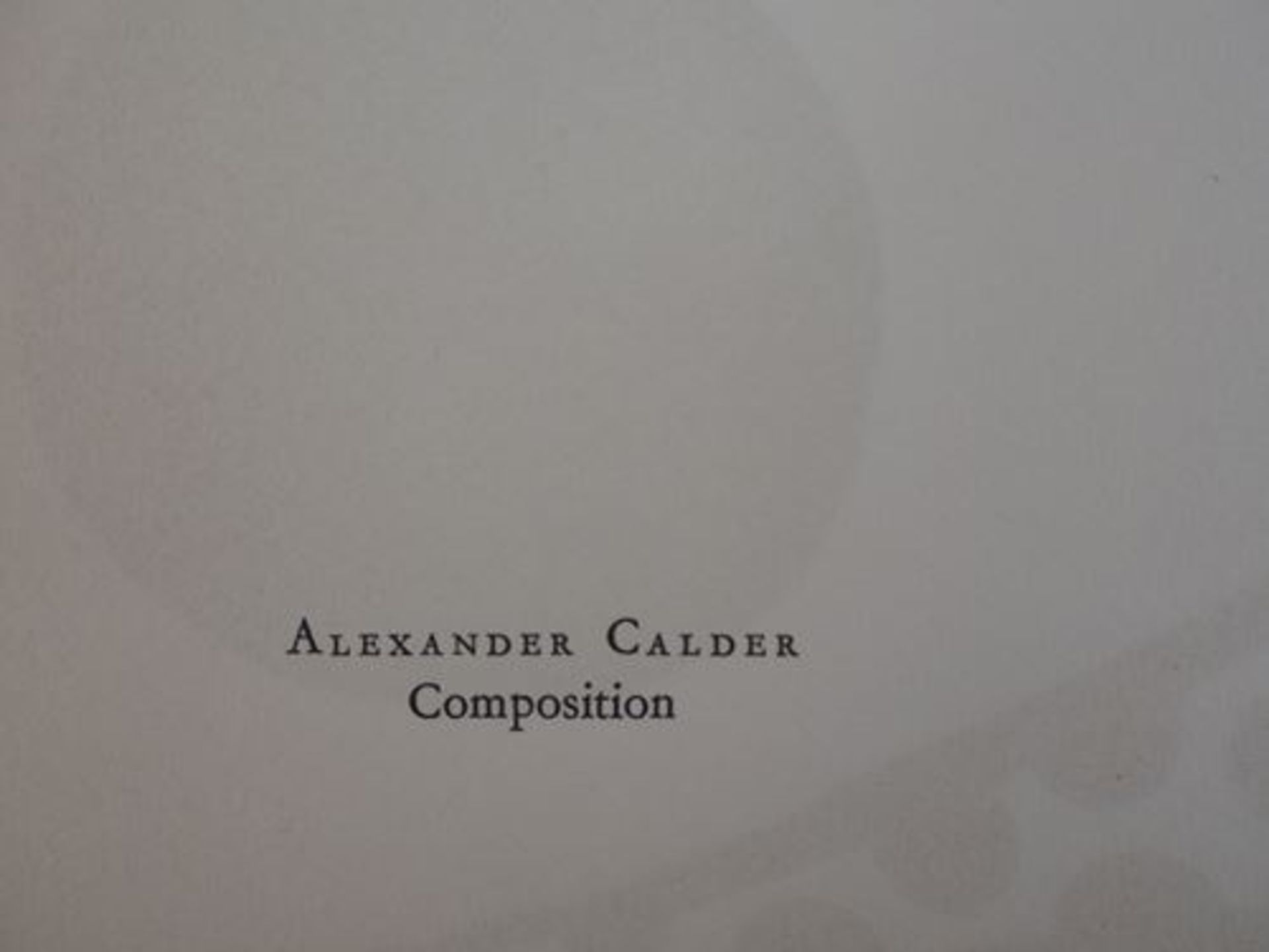 Alexander CALDER Composition with red and blue balloon, 1964 Original [...] - Bild 6 aus 6