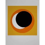 Geneviève Claisse (1935-2018) Orange circle on brown background, 2015 Serigraph [...]