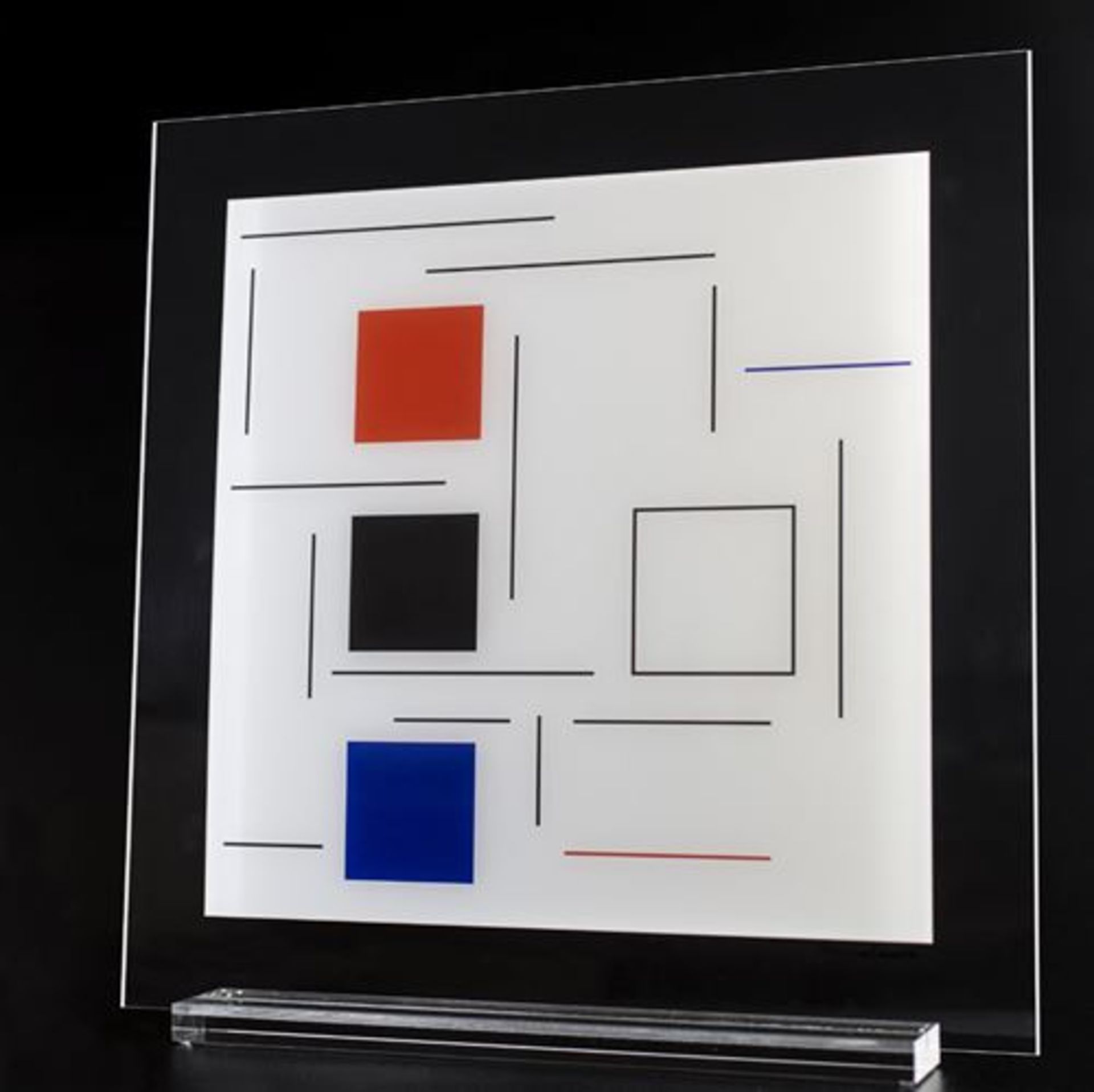 Geneviève Claisse (1935 - 2018) Composition on Plexiglass 2016 Silkscreen on [...] - Bild 2 aus 3