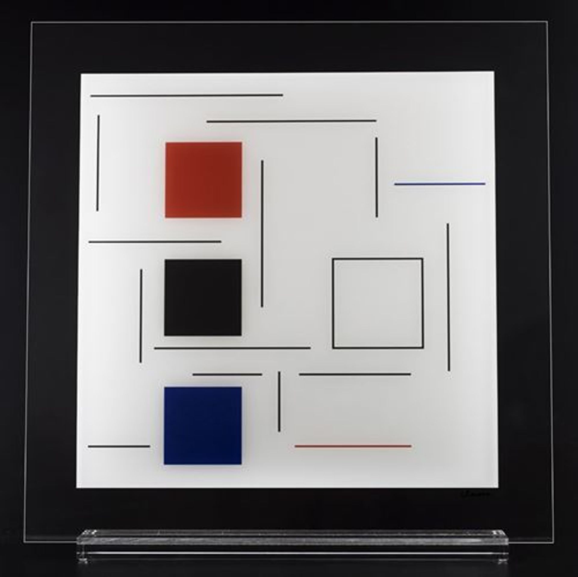 Geneviève Claisse (1935 - 2018) Composition on Plexiglass 2016 Silkscreen on [...]