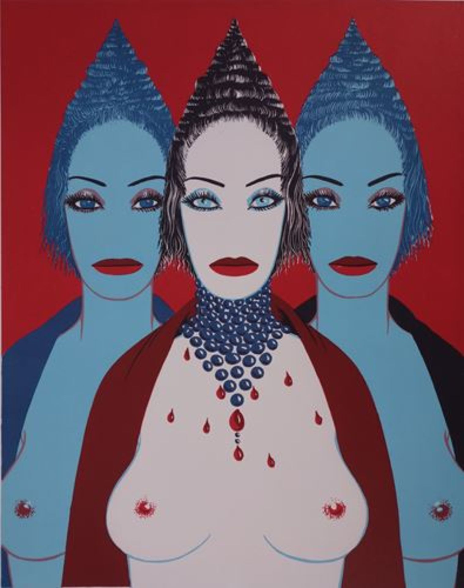 Félix LABISSE The three queens Original lithograph Signed in pencil Numbered / [...] - Bild 2 aus 7