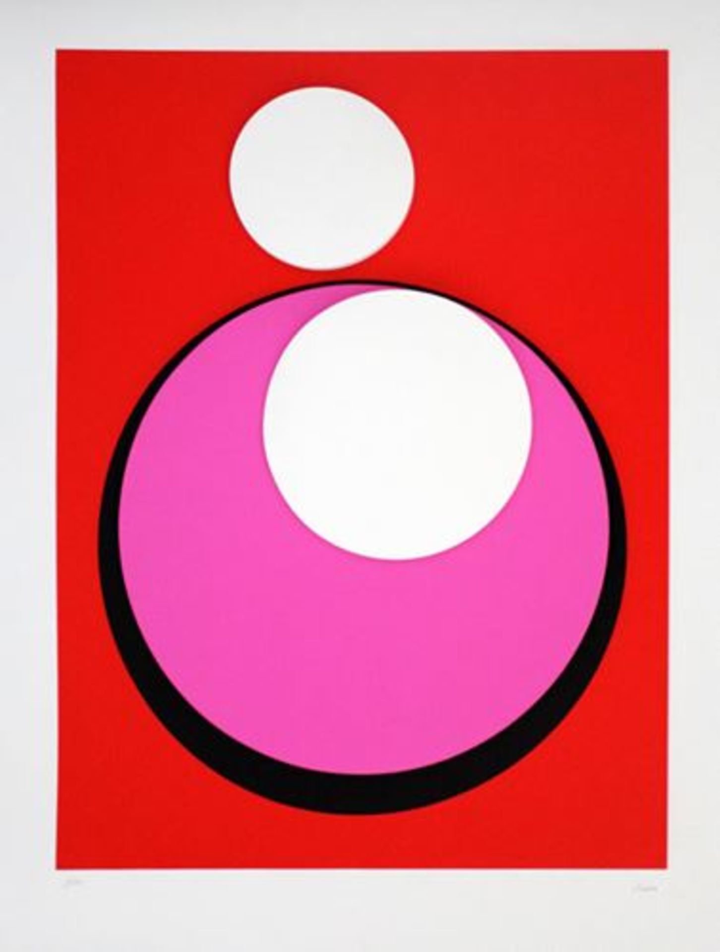 Geneviève Claisse (1935-2018) Pink Unit Silkscreen artist's proof (EA) of an [...]