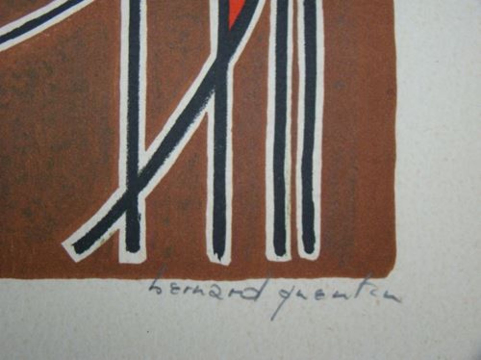 Bernard QUENTIN Original lithograph in 4 colours on Arches paper. Pencil signed by [...] - Bild 4 aus 9