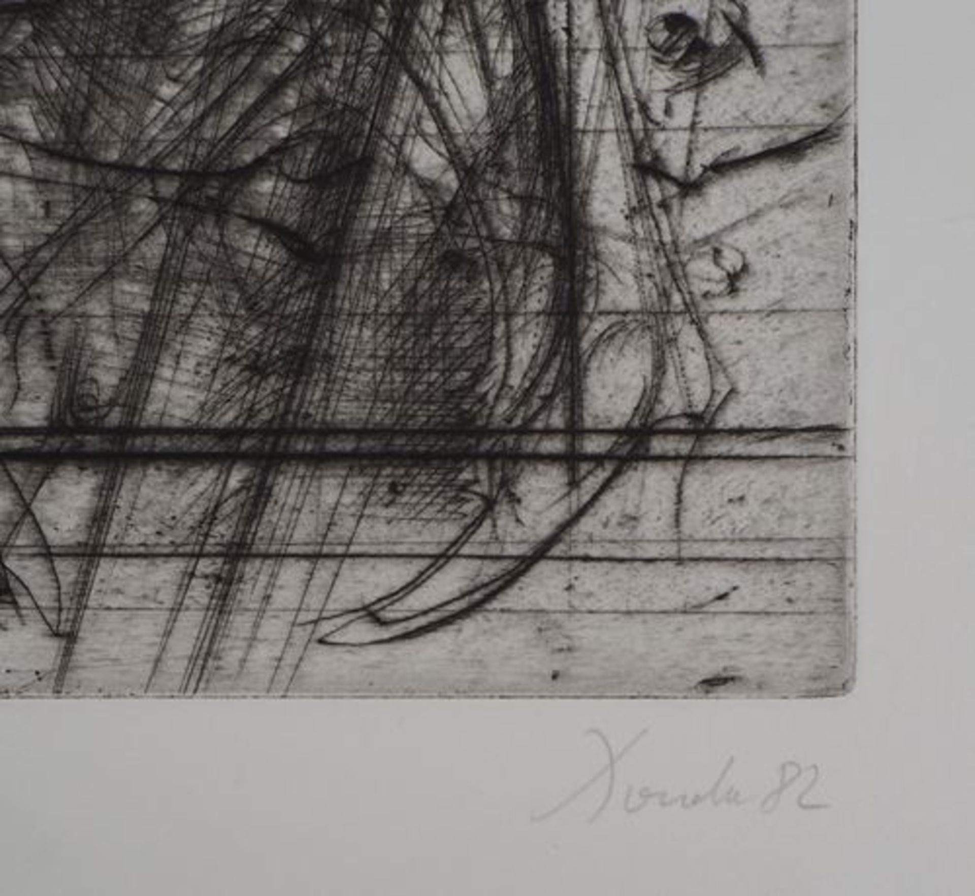 DADO (1933-2010) The White Soul, 1982 Original engraving Signed in pencil bottom [...] - Bild 3 aus 7