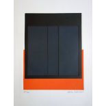 Alberte GARIBBO Black squares on orange Original engraving Signed in pencil Numbered [...]