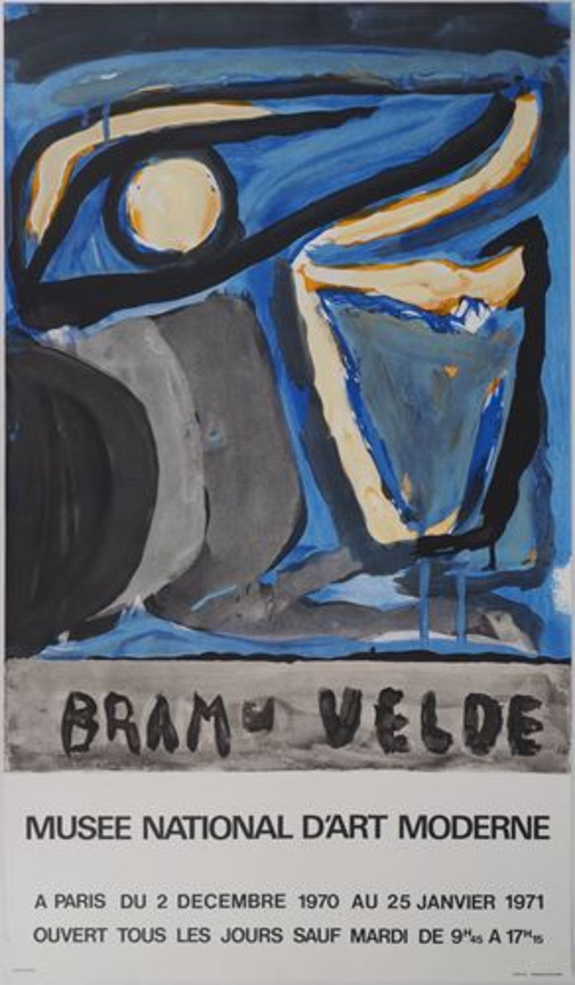 Bram Van VELDE (1895 - 1981) The eye, 1970 Original vintage poster drawn as [...] - Bild 2 aus 7