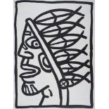 Robert COMBAS Indian, 1985 Original silkscreen printing On thick paper 43 x 33 [...]