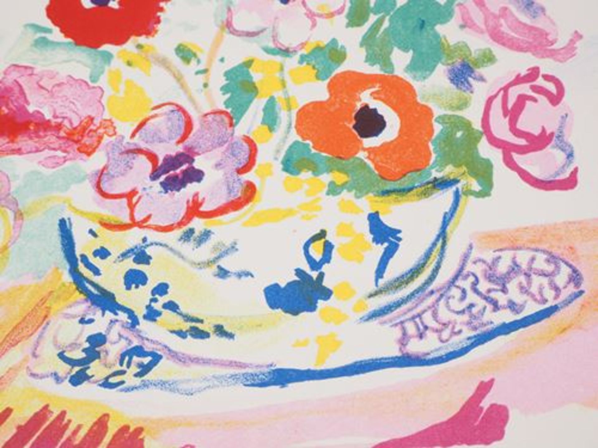 Charles CAMOIN Bouquet coloré, 1946 Lithographie originale sur vélin Signée au [...] - Bild 3 aus 5