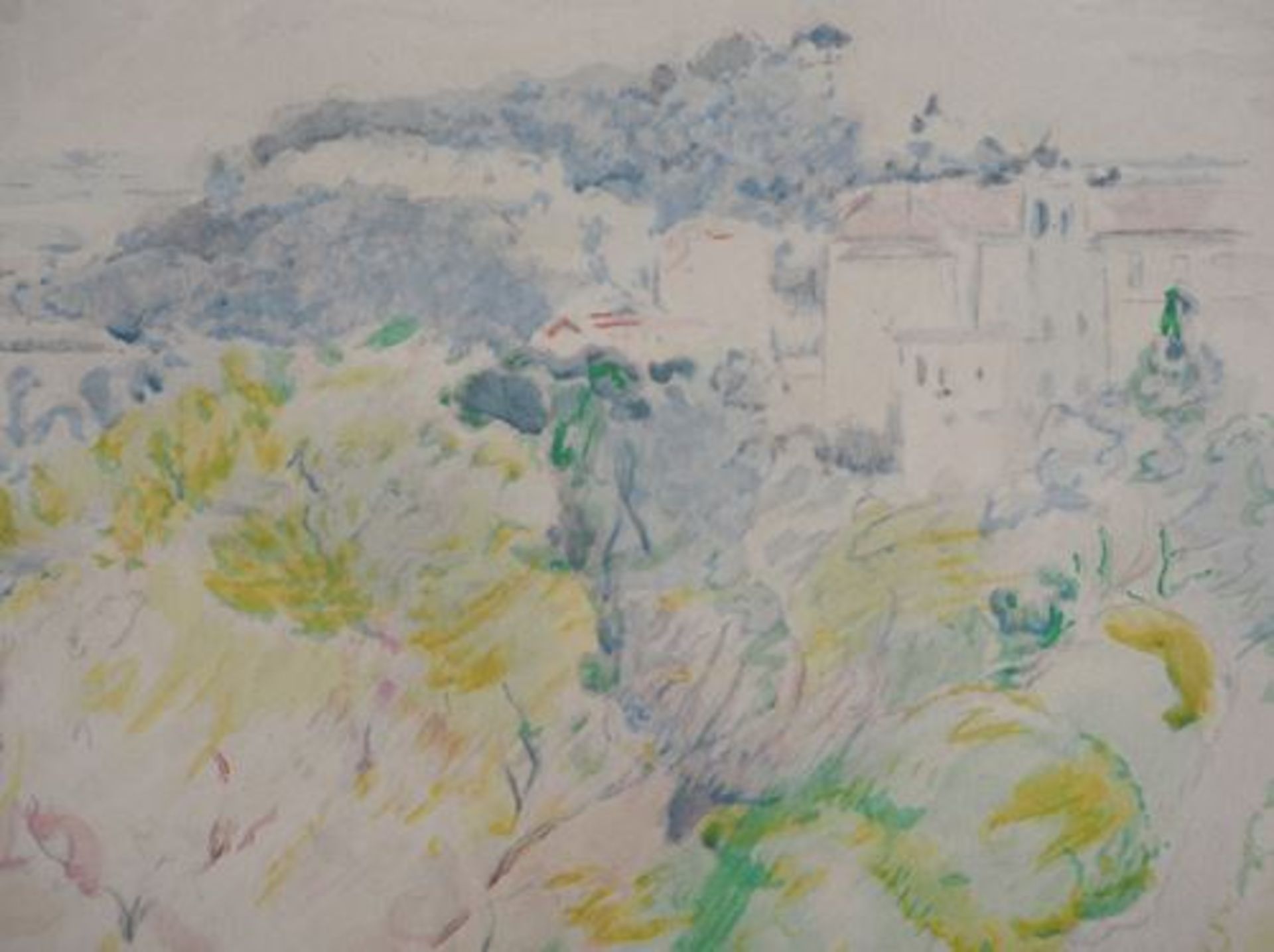 Berthe MORISOT (after) Nice, the Castle of Cimiez Lithograph enhanced with [...] - Bild 4 aus 6