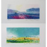 Claude MANOUKIAN Landscapes of Normandy Set of two original lithographs on [...]