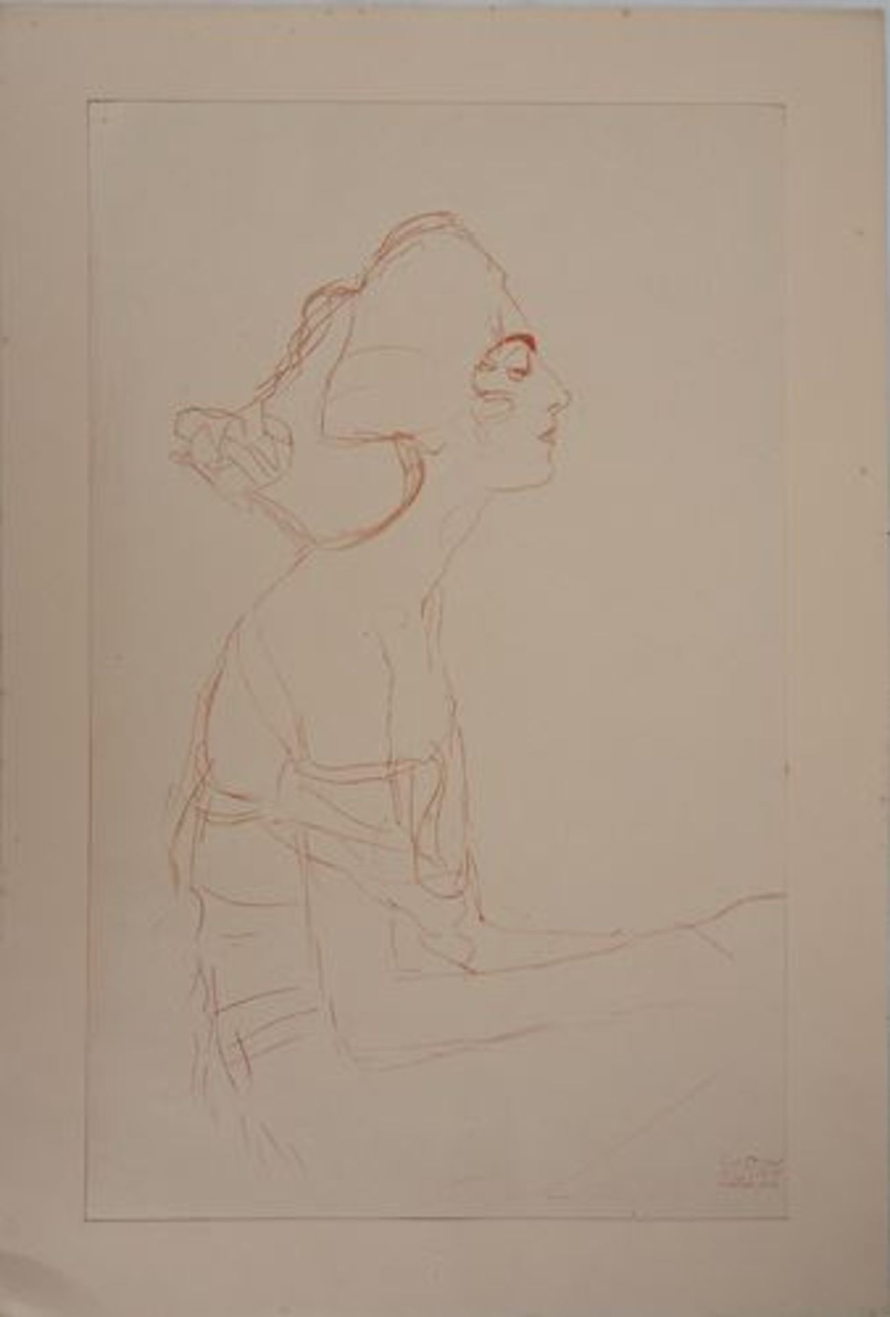 Gustav Klimt (after) Woman in Profile, 1929 Lithograph (collotype technique) Signed [...]