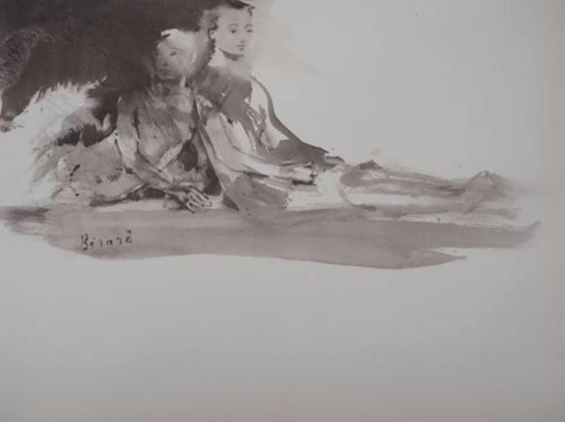 Christian BERARD (d'après) Deux silhouettes allongées, 1946 Lithographie d'après [...] - Bild 5 aus 6