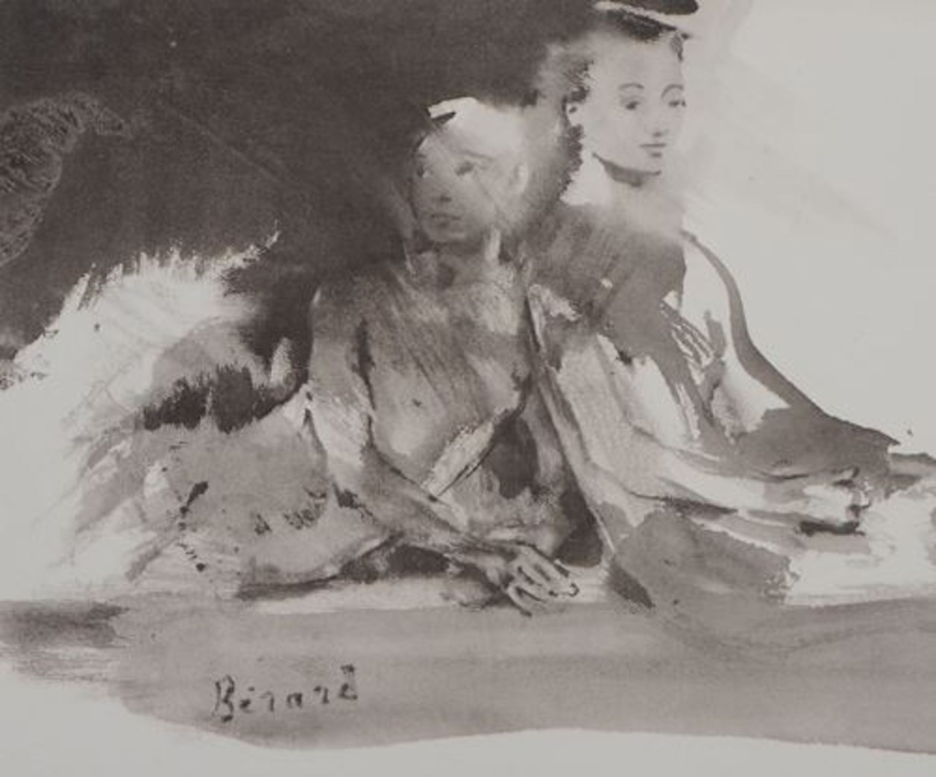 Christian BERARD (d'après) Deux silhouettes allongées, 1946 Lithographie d'après [...] - Bild 2 aus 6