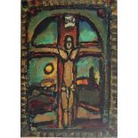 Georges ROUAULT Crucifixion Engraved wood and embossing on Arches Vellum paper signed [...]