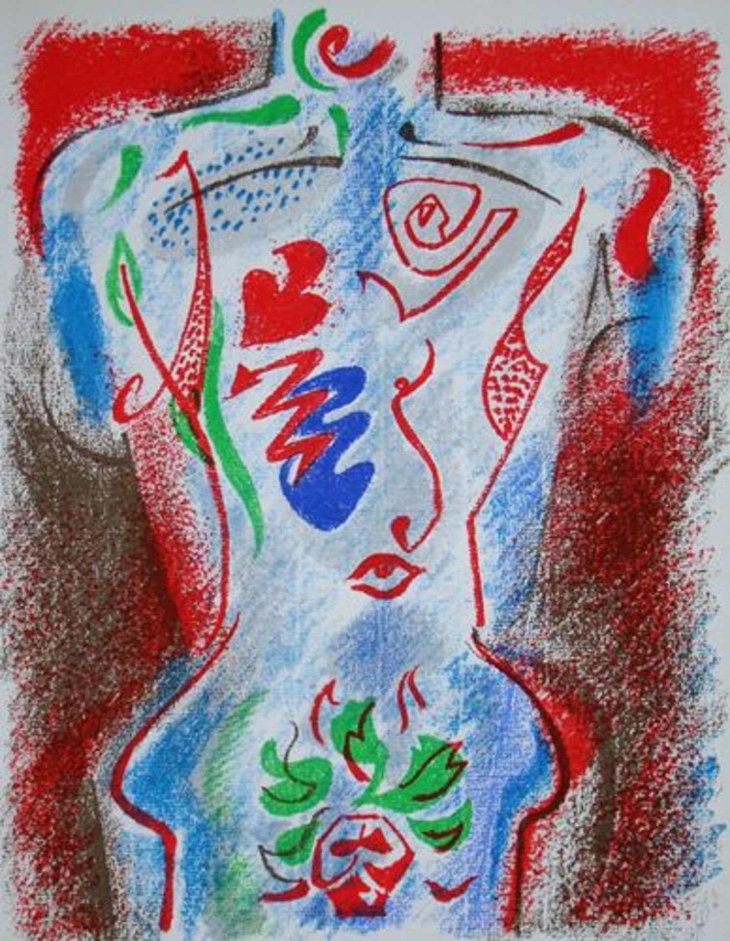 André MASSON Composition for XXe Siècle, 1972 Original lithograph in colours on [...]