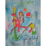 Roberto MATTA T'ou't se tient, 1975 Original lithograph in colours on [...]