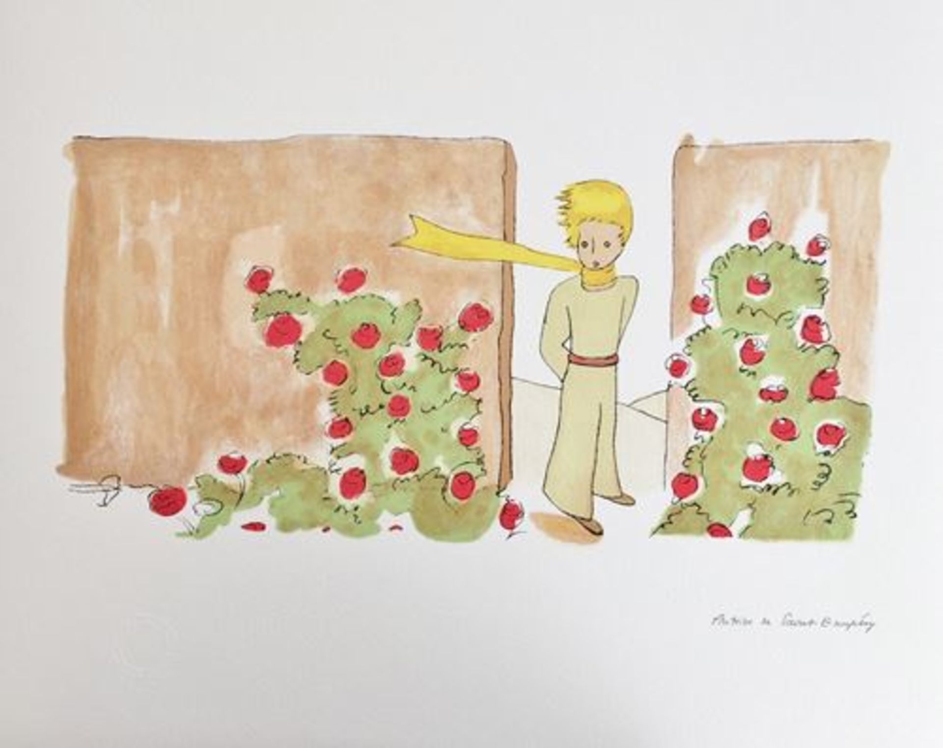 Antoine de SAINT-EXUPERY (after) Le Petit Prince Set of 3 colour lithographs based [...] - Bild 2 aus 3