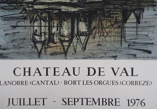 Bernard BUFFET Le château de Val, 1976 Lithographie en couleur Pierre gravée par [...] - Image 6 of 8