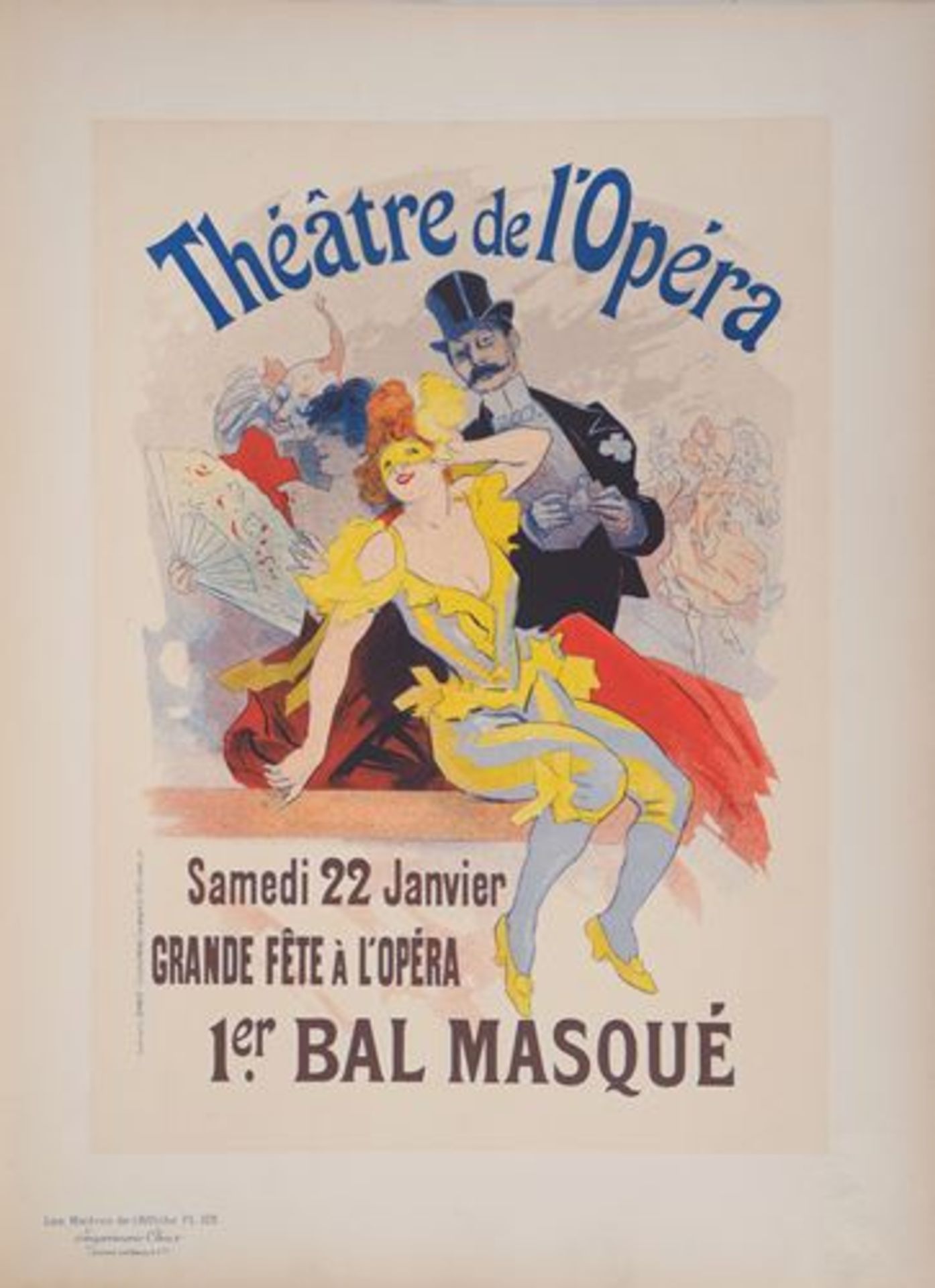 Jules Chéret Bal maqué (Théâtre de l'Opéra), 1897 Lithographie originale en [...] - Bild 2 aus 9