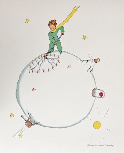 Antoine de SAINT-EXUPERY (after) Le Petit Prince Set of 4 colour lithographs based [...] - Image 3 of 4