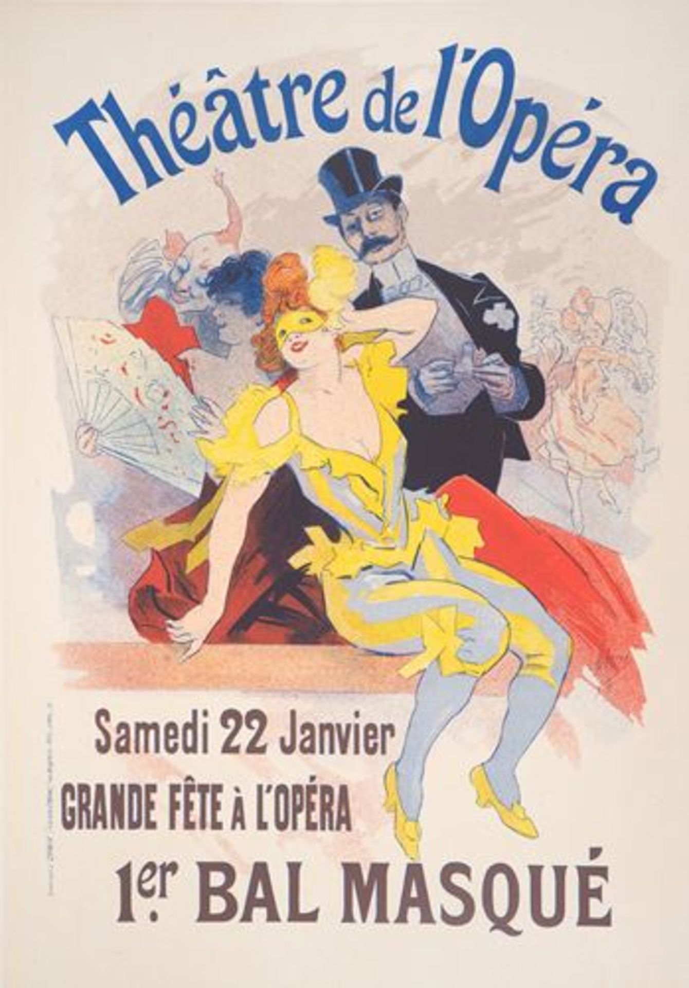 Jules Chéret Bal maqué (Théâtre de l'Opéra), 1897 Lithographie originale en [...]