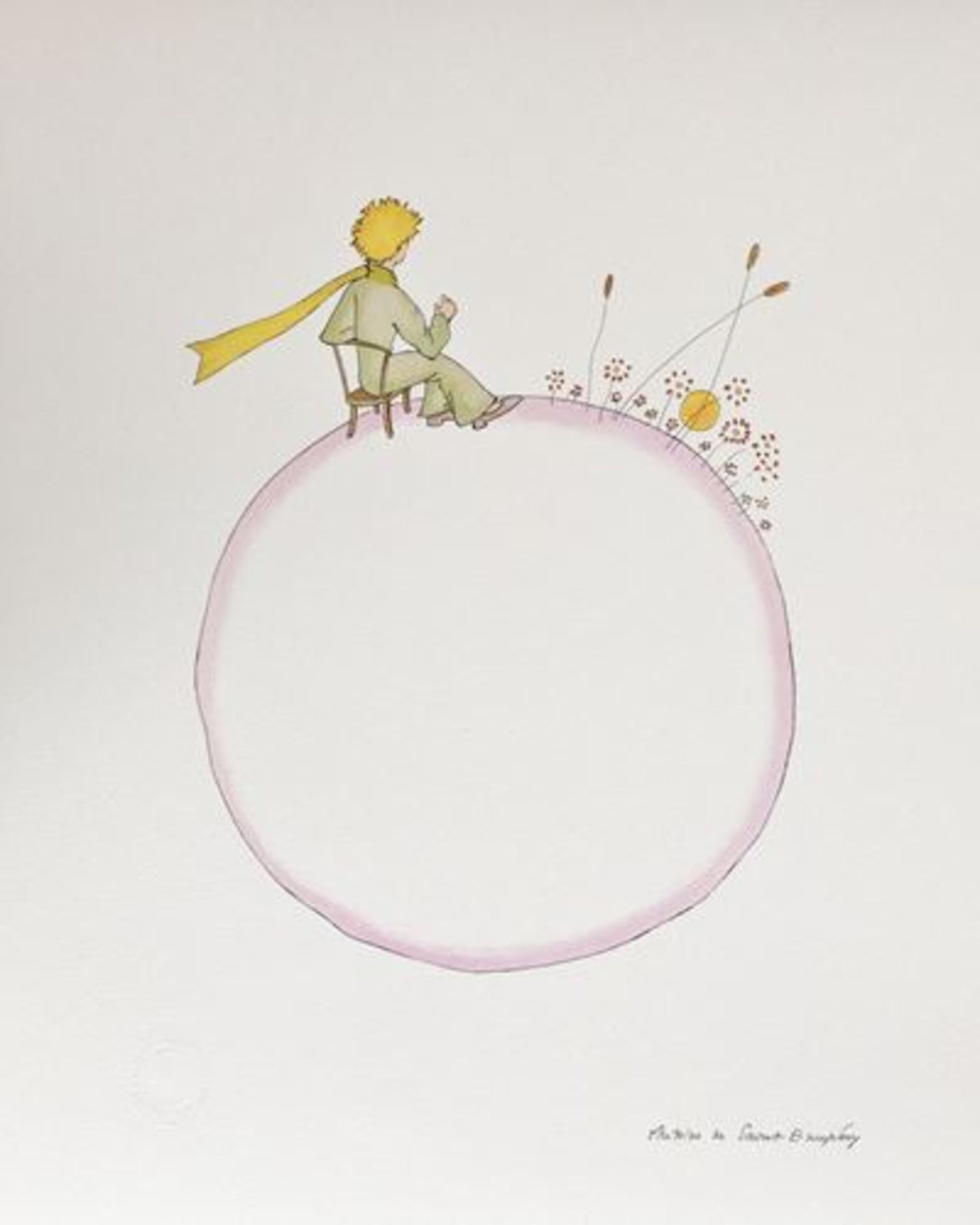 Antoine de SAINT-EXUPERY (after) Le Petit Prince Set of 4 colour lithographs based [...]