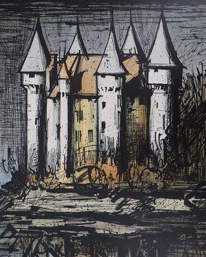Bernard BUFFET Le château de Val, 1976 Lithographie en couleur Pierre gravée par [...] - Image 7 of 8