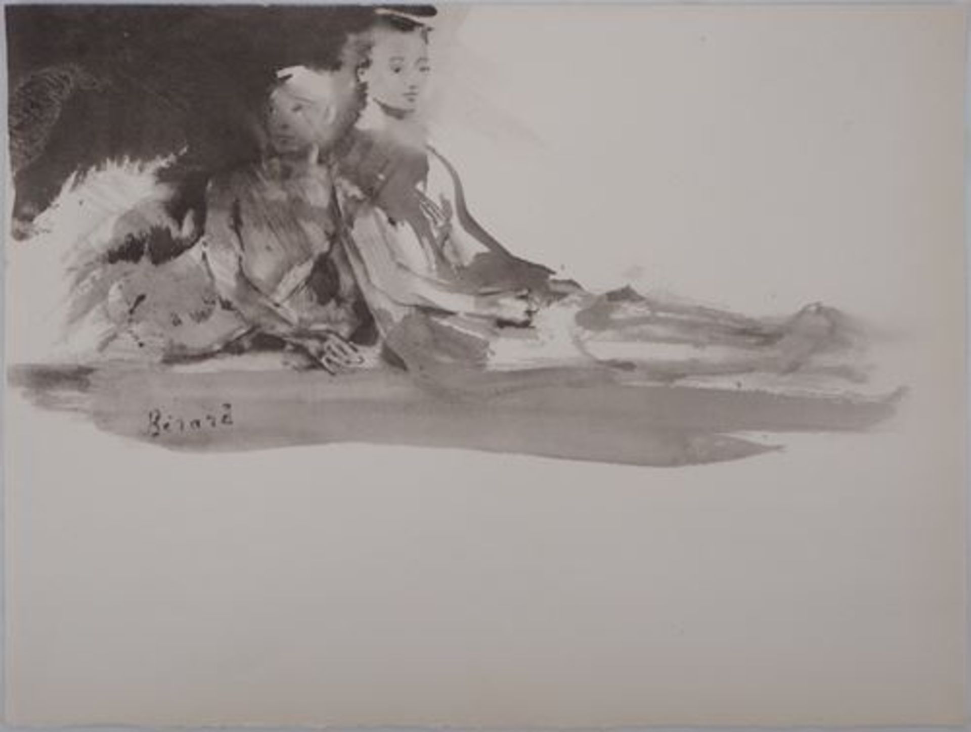 Christian BERARD (d'après) Deux silhouettes allongées, 1946 Lithographie d'après [...]