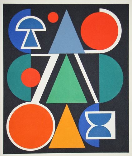 AUGUSTE HERBIN Red, 1949 Original limited edition serigraph in colours on [...]