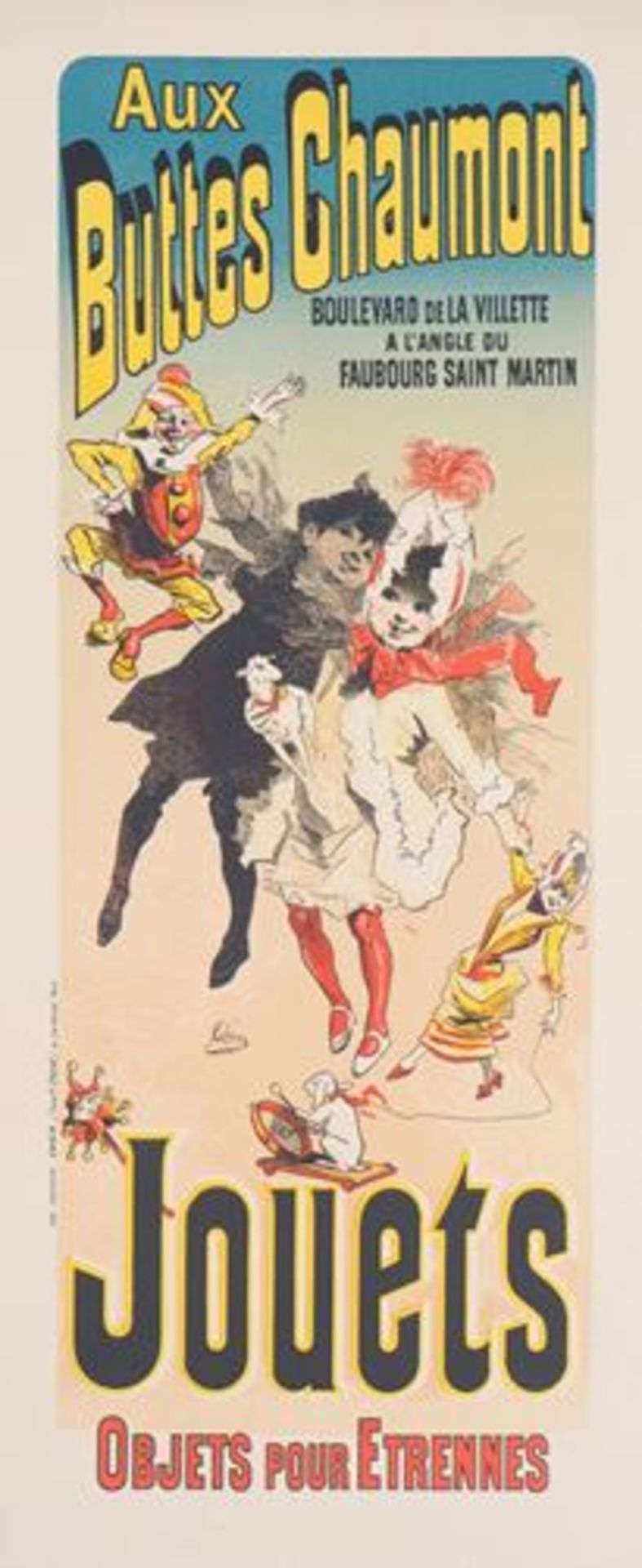 Jules Chéret Jouets aux Buttes Chaumont, 1897 Lithographie originale en couleur sur [...]