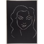 Henri Matisse (1869-1954) Modèle aux cheveux longs, 1943 Linogravure originale sur [...]