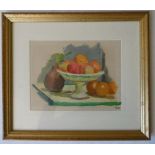 René RUBY (1908-1983) Nature Morte Aux Fruits Gouache signée en bas a [...]