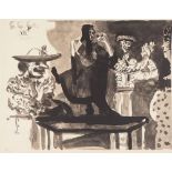 Pablo PICASSO (after) The lover of the toreador, 1960 Lithograph and stencil (Jacomet [...]