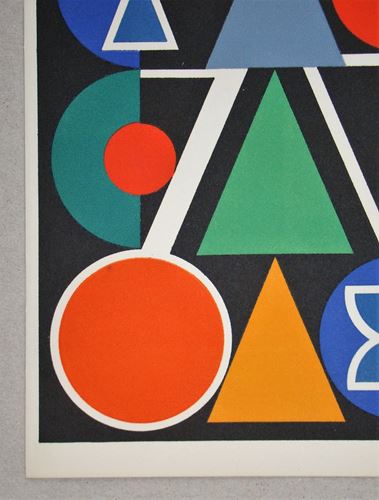 AUGUSTE HERBIN Red, 1949 Original limited edition serigraph in colours on [...] - Image 5 of 8