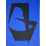 Madeleine FORANI Original lithograph in black on blue wove paper.Hand signed [...]
