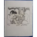 Theo TOBIASSE Maternity Original etching on Vellum paper Signed in pencil and [...]