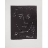 Pablo Picasso (1881-1973)(after) Face for Roby Engraving in black (inked technique [...]