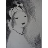 Marie LAURENCIN Young girl with necklace Original lithograph On Arches Vellum of 28 [...]