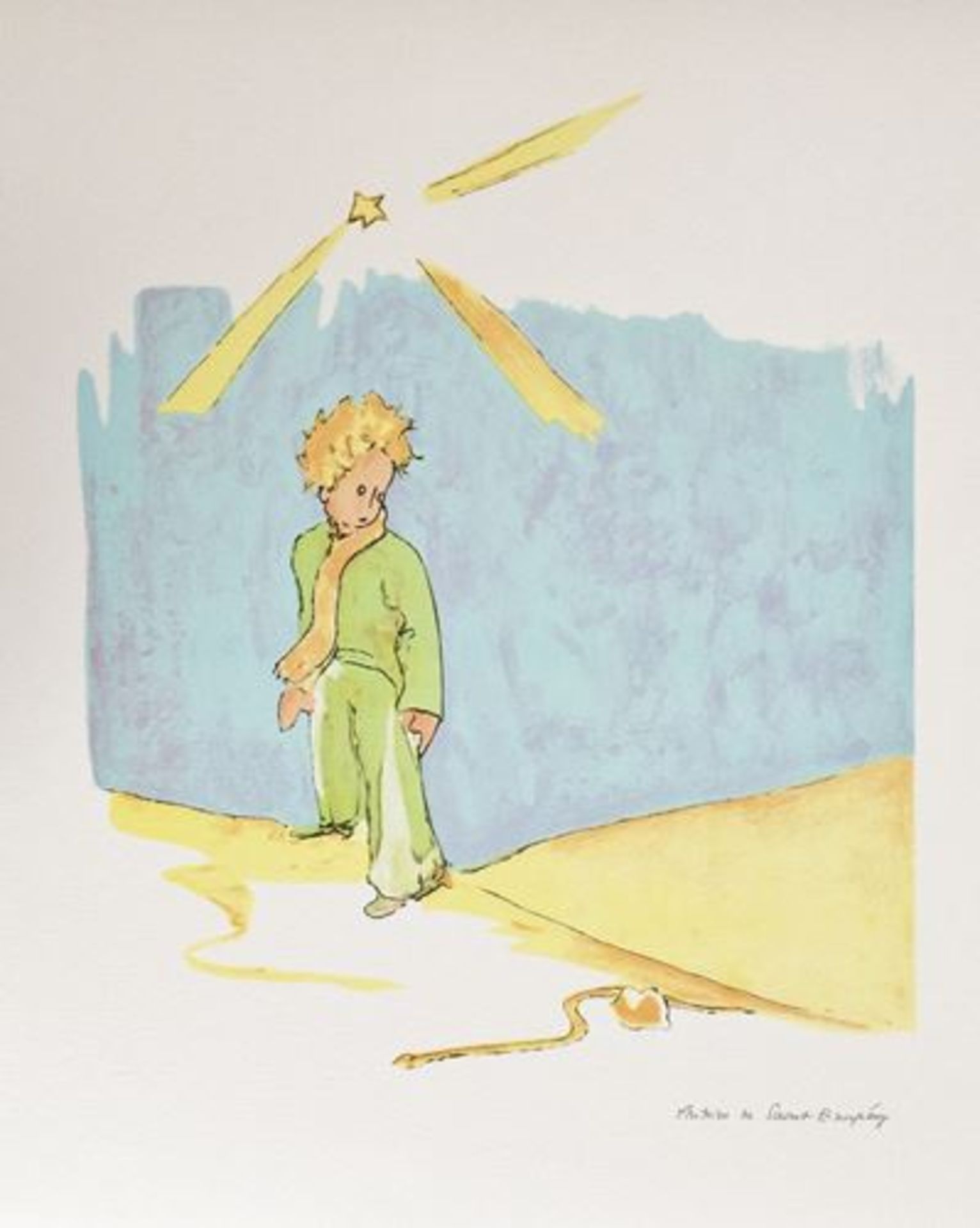 Antoine de SAINT-EXUPERY (after) Le Petit Prince Set of 4 colour lithographs based [...] - Bild 4 aus 4