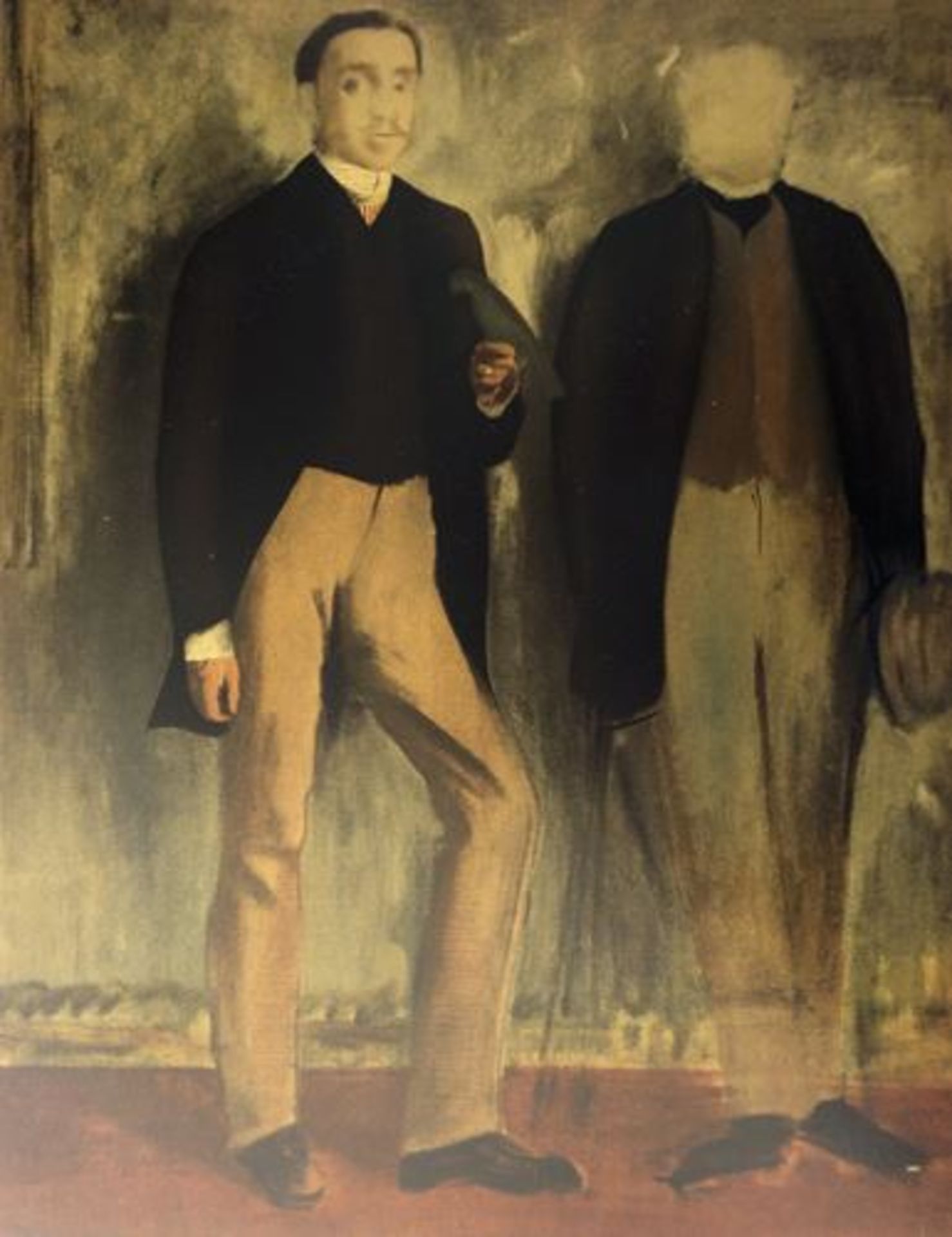 Edgar DEGAS (after) Two men in full-length portrait Lithograph on Arches Vellum based [...]