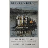 Bernard BUFFET Le château de Val, 1976 Lithographie en couleur Pierre gravée par [...]