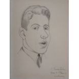 Roger de la FRESNAYE (d'après) Portrait de Francis Poulenc, 1945 Lithographie [...]