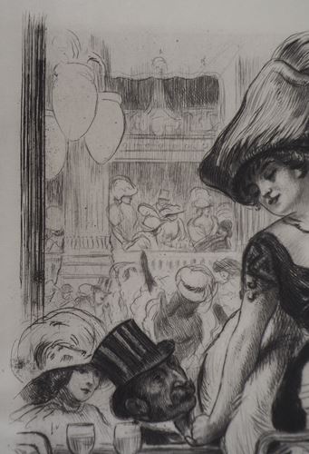 Alméry LOBEL-RICHE Cancan dancer Original engraving Signed in pencil bottom left [...] - Image 6 of 7