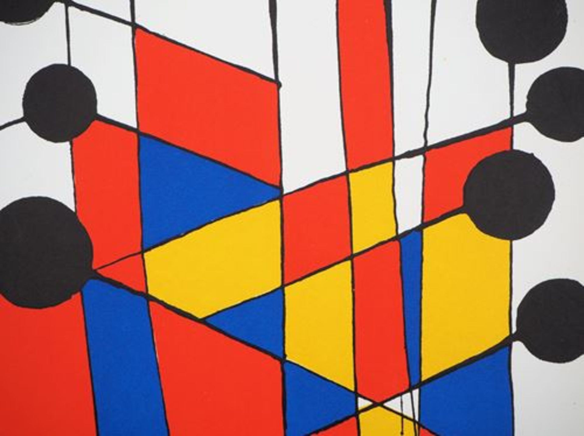 Alexander CALDER Mosaics and Black Balloons, 1971 Original lithograph in 4 colour [...] - Bild 4 aus 5