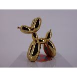 Jeff KOONS (after) Gold Balloon Dog Sculpture in lacquer on resin not signed and not [...]