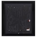 Keith HARING (1958-1990) Untitled, circa 1980/1985 White chalk drawing on black [...]