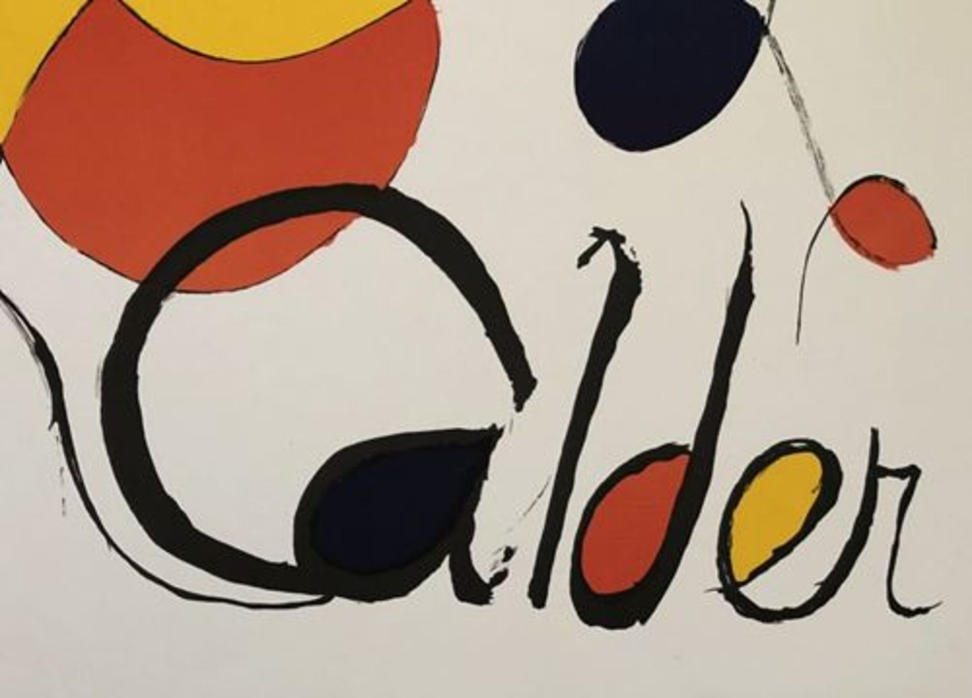 Alexander CALDER Abstract Composition Albi Offset poster, 1971 Printed signature On [...] - Bild 2 aus 3