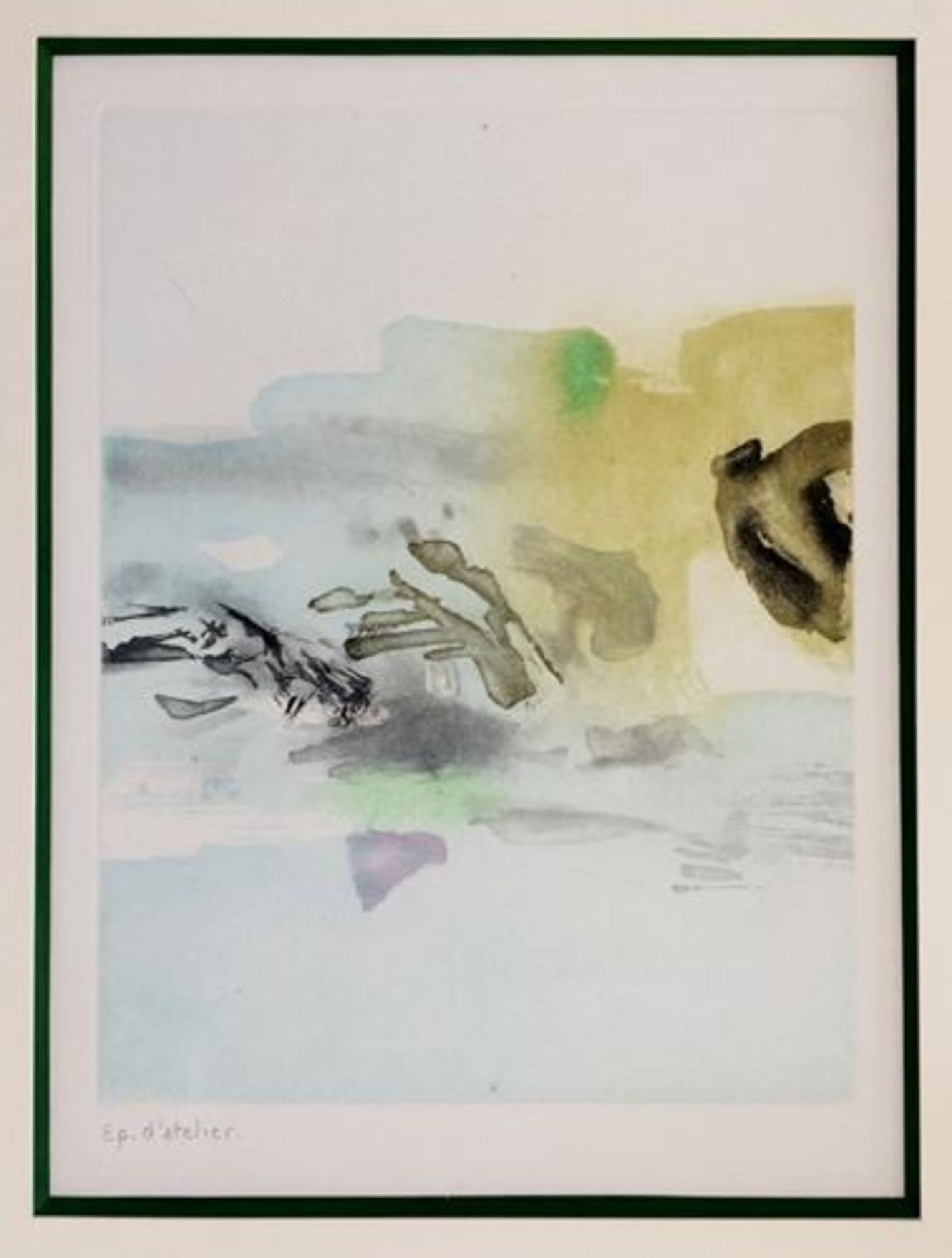 ZAO WOU KI Randonnées, 1974 Rare workshop proof printed by the Bellini [...] - Bild 2 aus 5